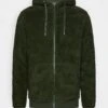 Pier One BORG ZIP-UP JACKET - Fleecejacke - Dark Green -Pier One Verkaufsgeschäft 067adbe3faa7458ba7e980a0b8da5bd4