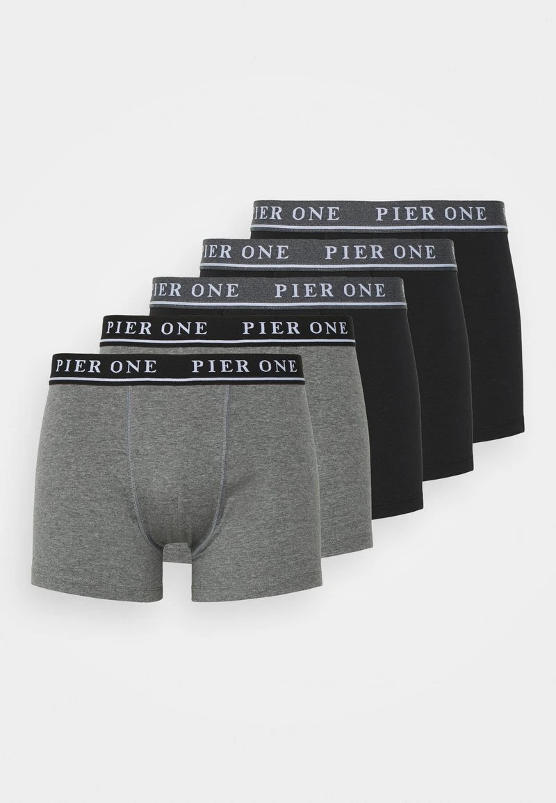 Pier One 5 PACK - Panties - Black/mottled Dark Grey 7 Pier One 5 PACK - Panties - Black/mottled Dark Grey - Image 5