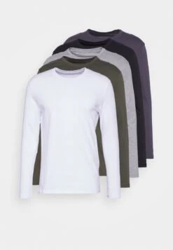 Pier One 5 PACK - Langarmshirt - Black/white/olive 13 Pier One 5 PACK - Langarmshirt - Black/white/olive -Pier One Verkaufsgeschäft 1811e4e1633c4594abae2f43c4e4d170