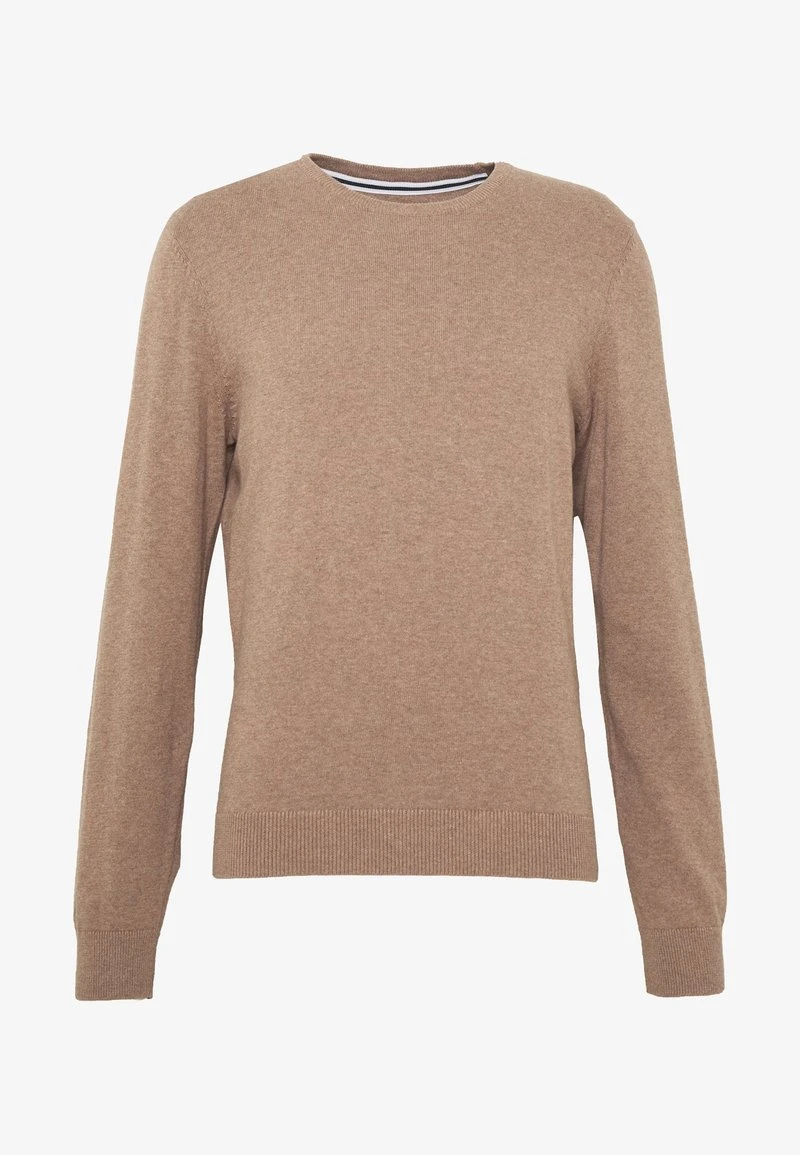 Pier One BASIC CREWNECK - Strickpullover - Mottled Beige 8 Pier One BASIC CREWNECK - Strickpullover - Mottled Beige - Image 6