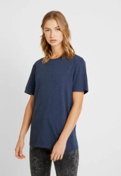 Pier One T-Shirt Basic - Dark Blue Melange -Pier One Verkaufsgeschäft 1913ab27ec374ef0b3e6a5ff891afb49