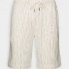 Pier One LINEN BLEND DRAWCORD SHORTS - Shorts - Off-white -Pier One Verkaufsgeschäft 228637db60b840a58a2b5acb0845341b