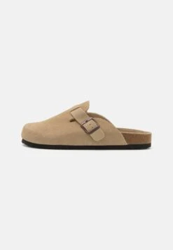 Neu eingetroffen 1 Pier One LEATHER UNISEX - Clogs - Beige