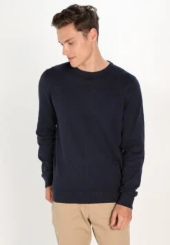 Pier One BASIC CREWNECK - Strickpullover - Dark Blue -Pier One Verkaufsgeschäft 329922927e9b4f2e90d457cc0511bf45 1