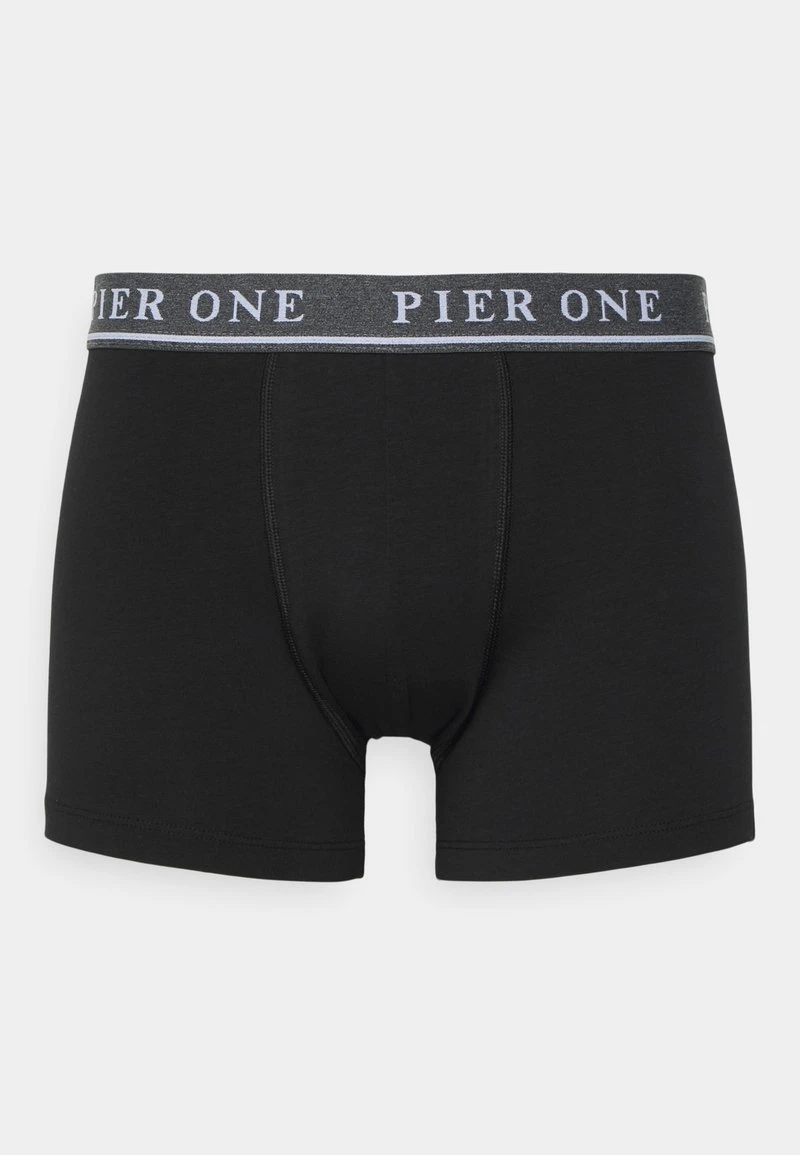 Pier One 5 PACK - Panties - Black/mottled Dark Grey 4 Pier One 5 PACK - Panties - Black/mottled Dark Grey - Image 2