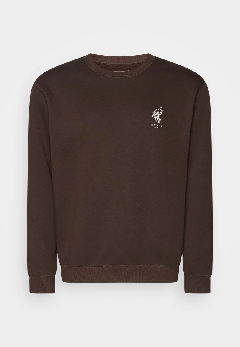 Pier One Sweatshirt - Dark Brown 6 Pier One Sweatshirt - Dark Brown - Image 4