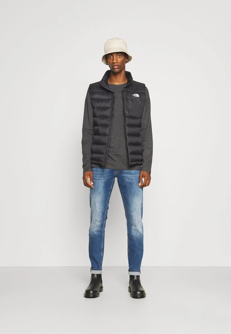 Pier One 2 PACK - Langarmshirt - Dark Grey/black 3 Pier One 2 PACK - Langarmshirt - Dark Grey/black