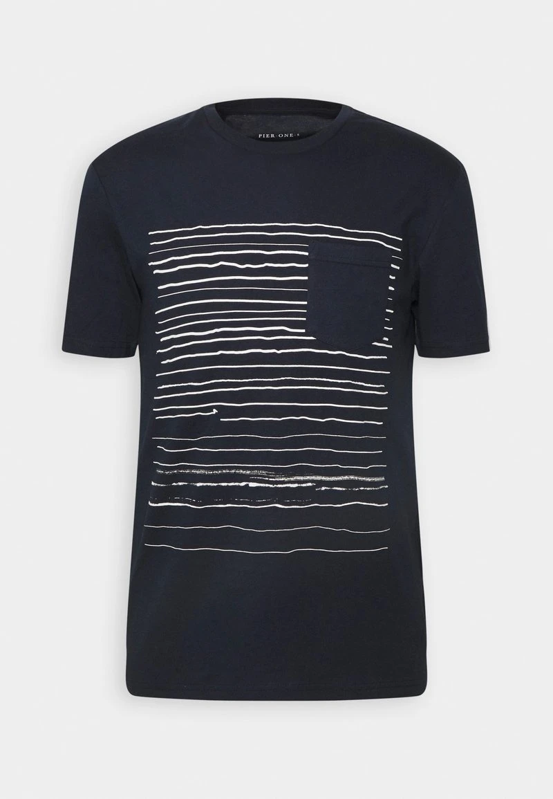 Pier One T-Shirt Print - Dark Blue 6 Pier One T-Shirt Print - Dark Blue - Image 4