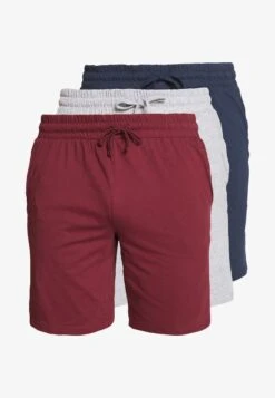 Pier One 3 PACK - Nachtwäsche Hose - Dark Blue/mottled Grey -Pier One Verkaufsgeschäft 7fdf46a671ba44ecb23e44e86e8b7ff9