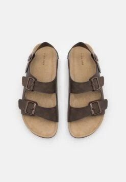 Pier One UNISEX - Riemensandalette - Dark Brown -Pier One Verkaufsgeschäft a689817c07e34f47aa63a98de89f094a