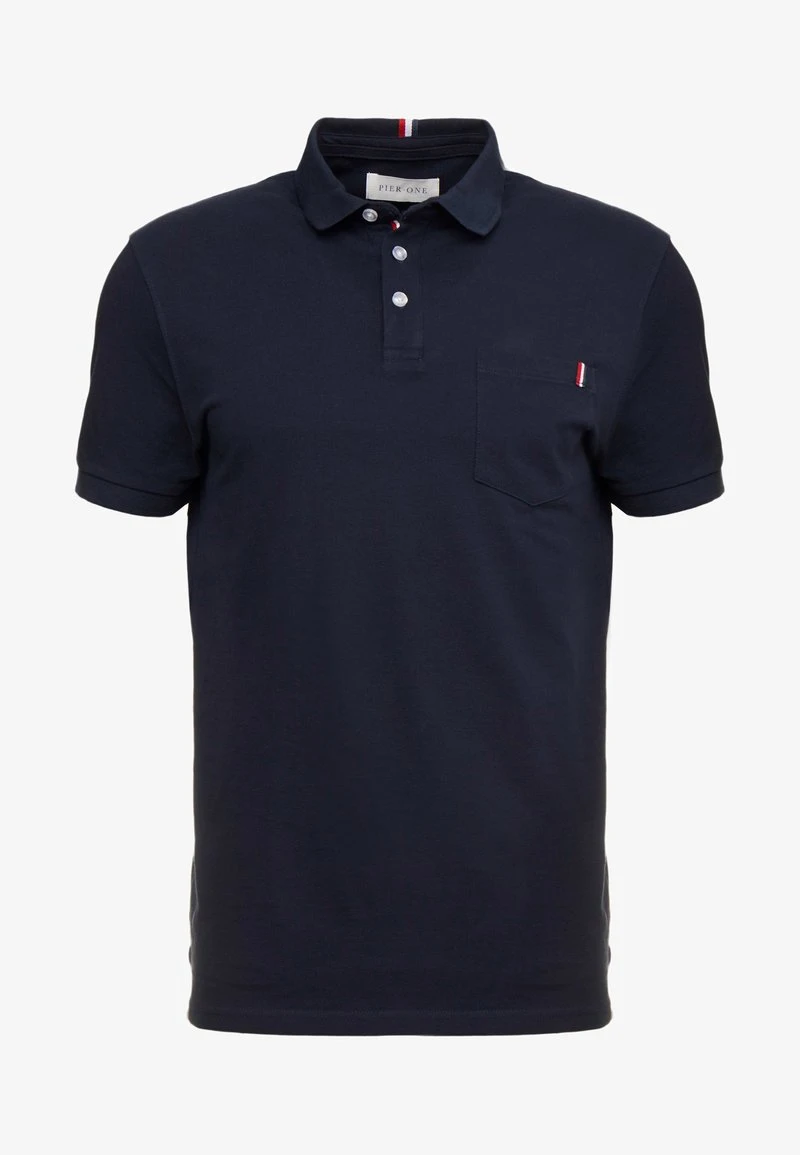 Pier One TRICOLORE TRIM POLO - Poloshirt - Black 8 Pier One TRICOLORE TRIM POLO - Poloshirt - Black - Image 6
