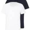 Pier One 2 PACK - T-Shirt Basic - White/dark Blue 2 Pier One 2 PACK - T-Shirt Basic - White/dark Blue -Pier One Verkaufsgeschäft c317d65fe9bd4dd2b5dfb2c9aa92192f