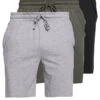 Pier One 3 PACK - Nachtwäsche Hose - Black/mottled Grey -Pier One Verkaufsgeschäft d054b96aa1c94e42bb83d3cfa8824905