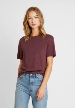 Pier One T-Shirt Basic - Bordeaux Melange -Pier One Verkaufsgeschäft d234511c84ac41259e22234949318da7