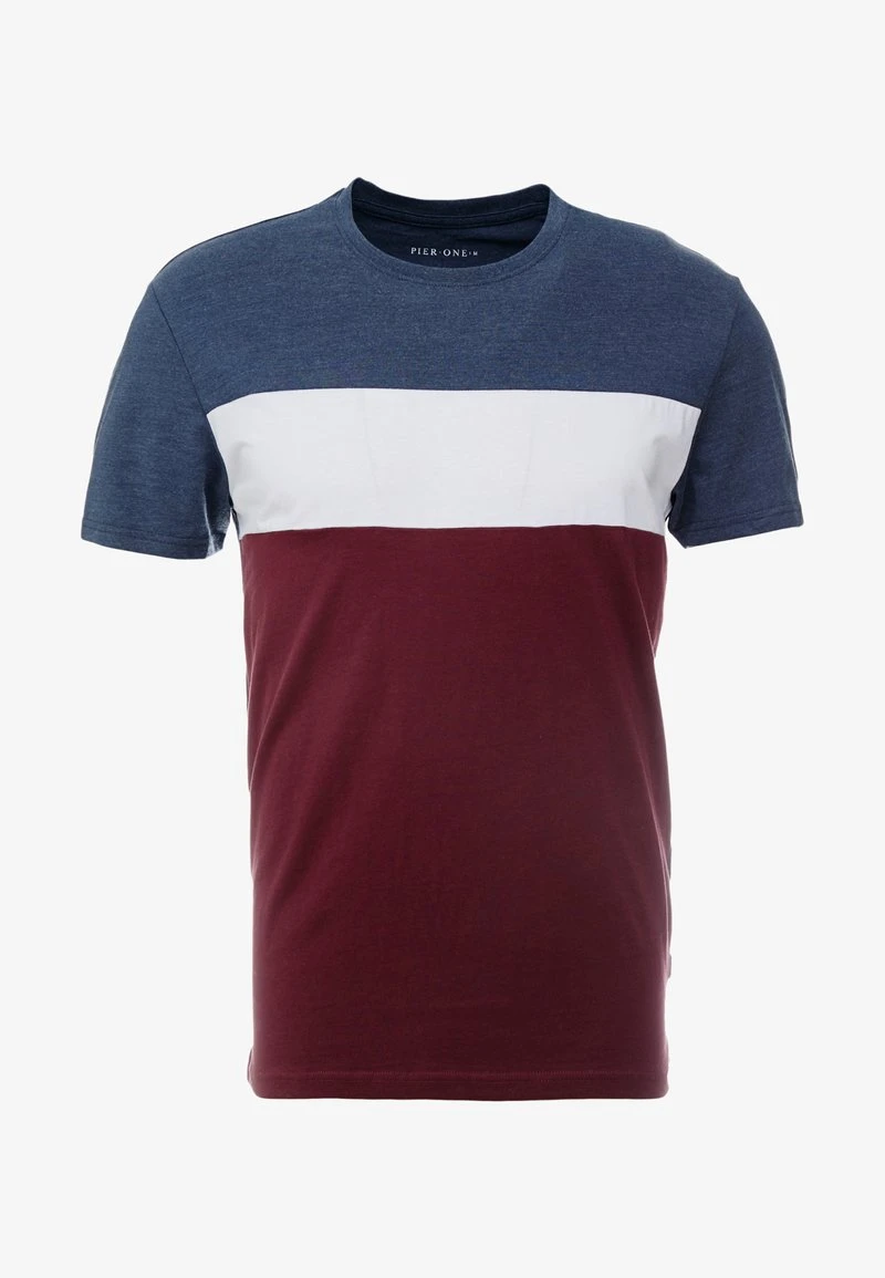 Pier One T-Shirt Print - Bordeaux / Dark Blue 7 Pier One T-Shirt Print - Bordeaux / Dark Blue - Image 5