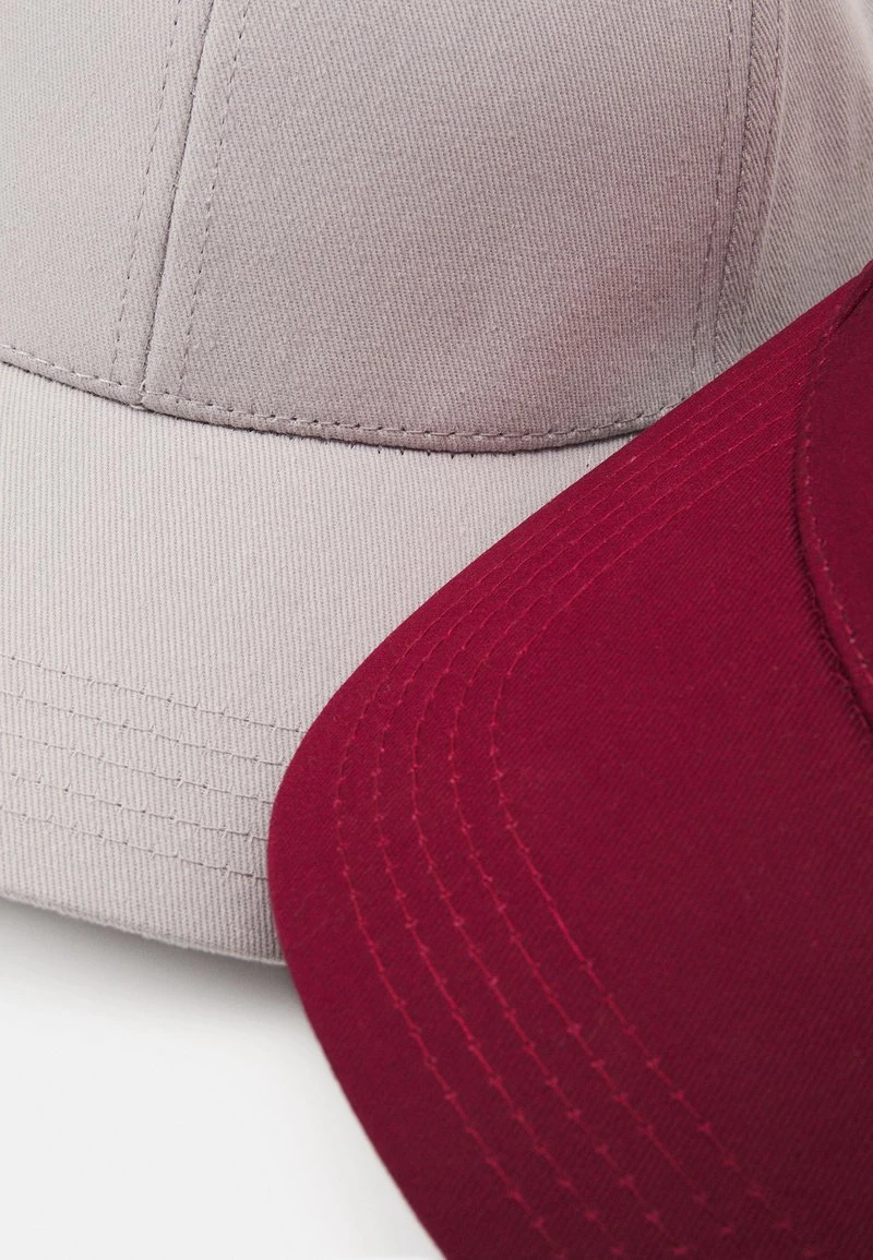 Pier One UNISEX 2 PACK - Cap - Light Grey/berry 6 Pier One UNISEX 2 PACK - Cap - Light Grey/berry - Image 4