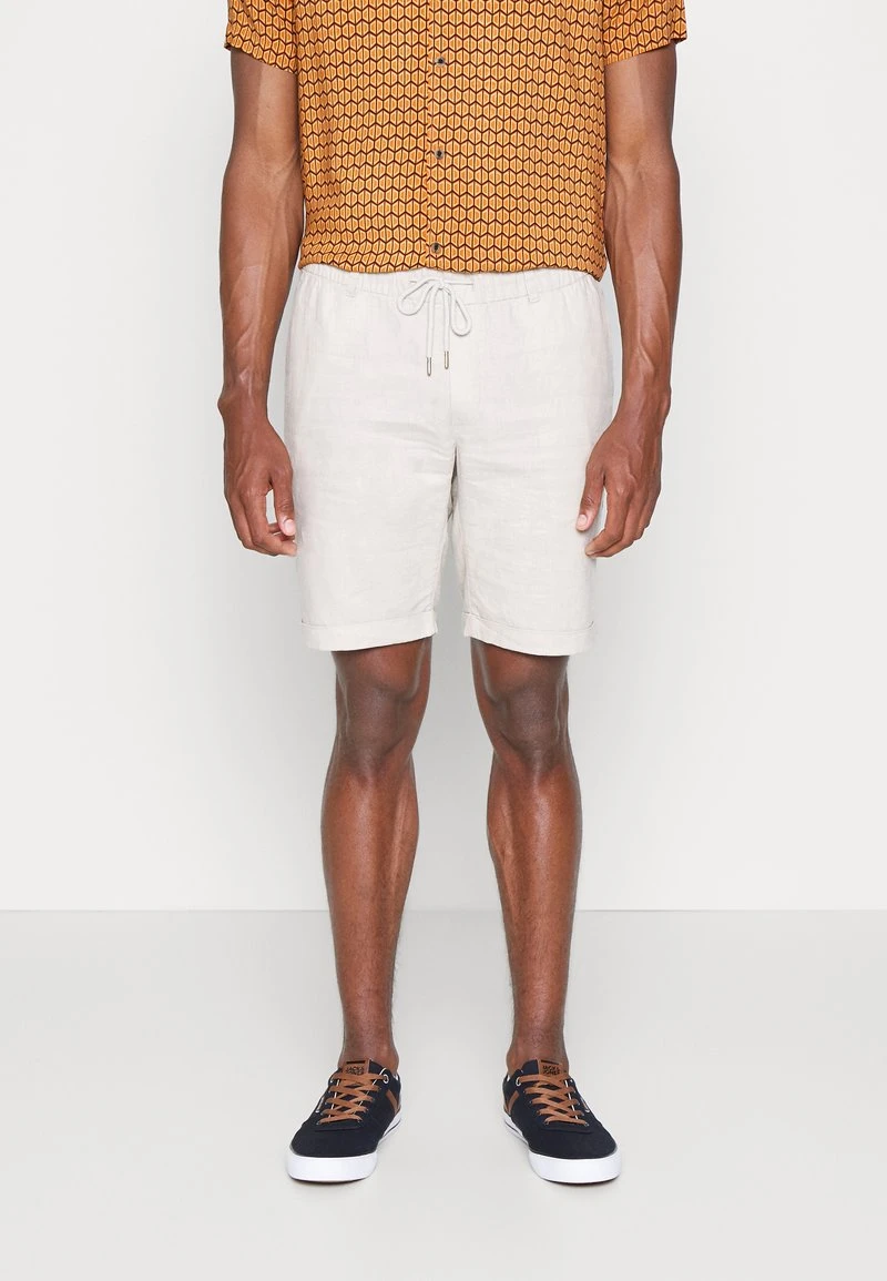 Pier One LINEN BLEND DRAWCORD SHORTS - Shorts - Beige 6 Pier One LINEN BLEND DRAWCORD SHORTS - Shorts - Beige - Image 4