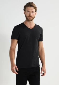 Pier One 2 PACK - T-Shirt Basic - Black -Pier One Verkaufsgeschäft f5ae58d798ac495dae21da6170c2b2ec